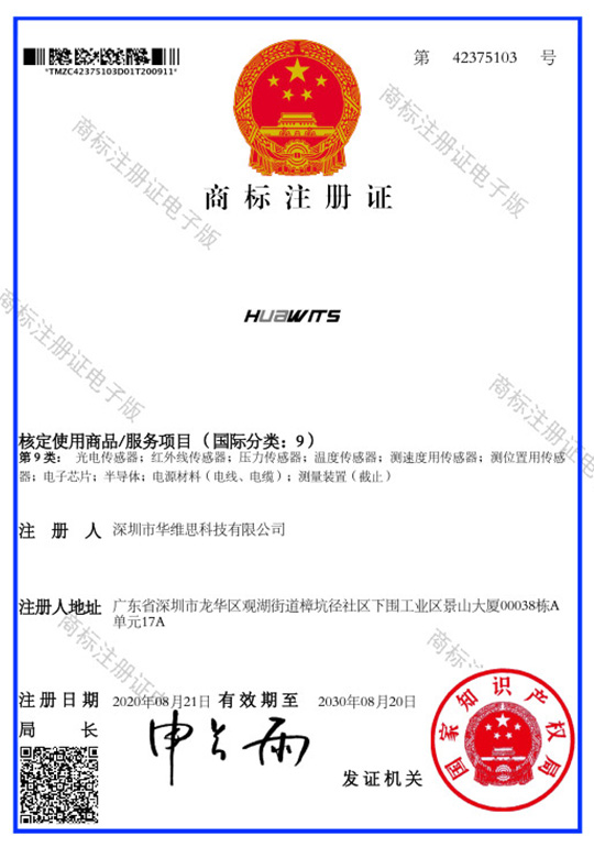 商標(biāo)證書