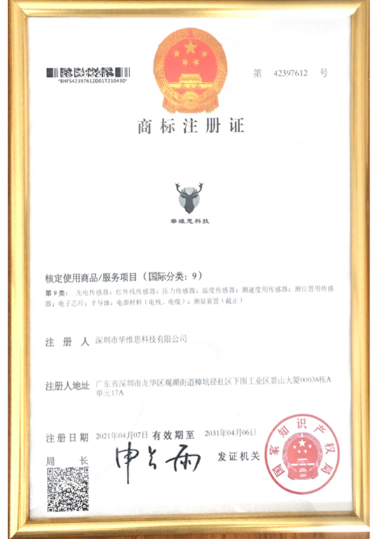 商標(biāo)證書